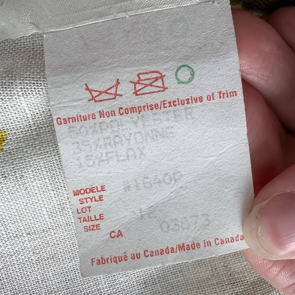 Vintage Oversized Linen Flax Blazer Floral Long Jacket Suit Coat Coastal Grandma - Picture 6 of 7